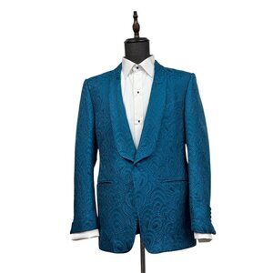 Tom Ford Blue Patterned Blazer
